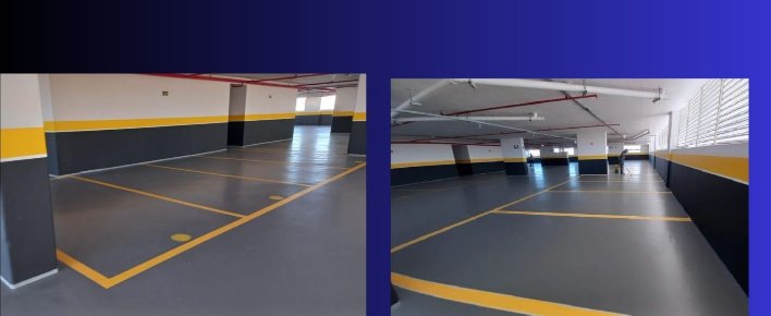 Projeto Recuperação de Pintura do Piso — Estacionamento — Pintura e demarcação de piso